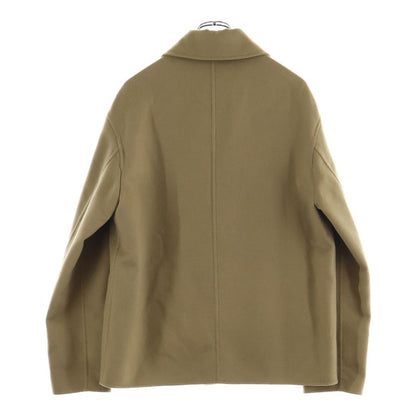 Loewe Anagram Leather Patch Cashmere Blend Jacket Beige — view 2