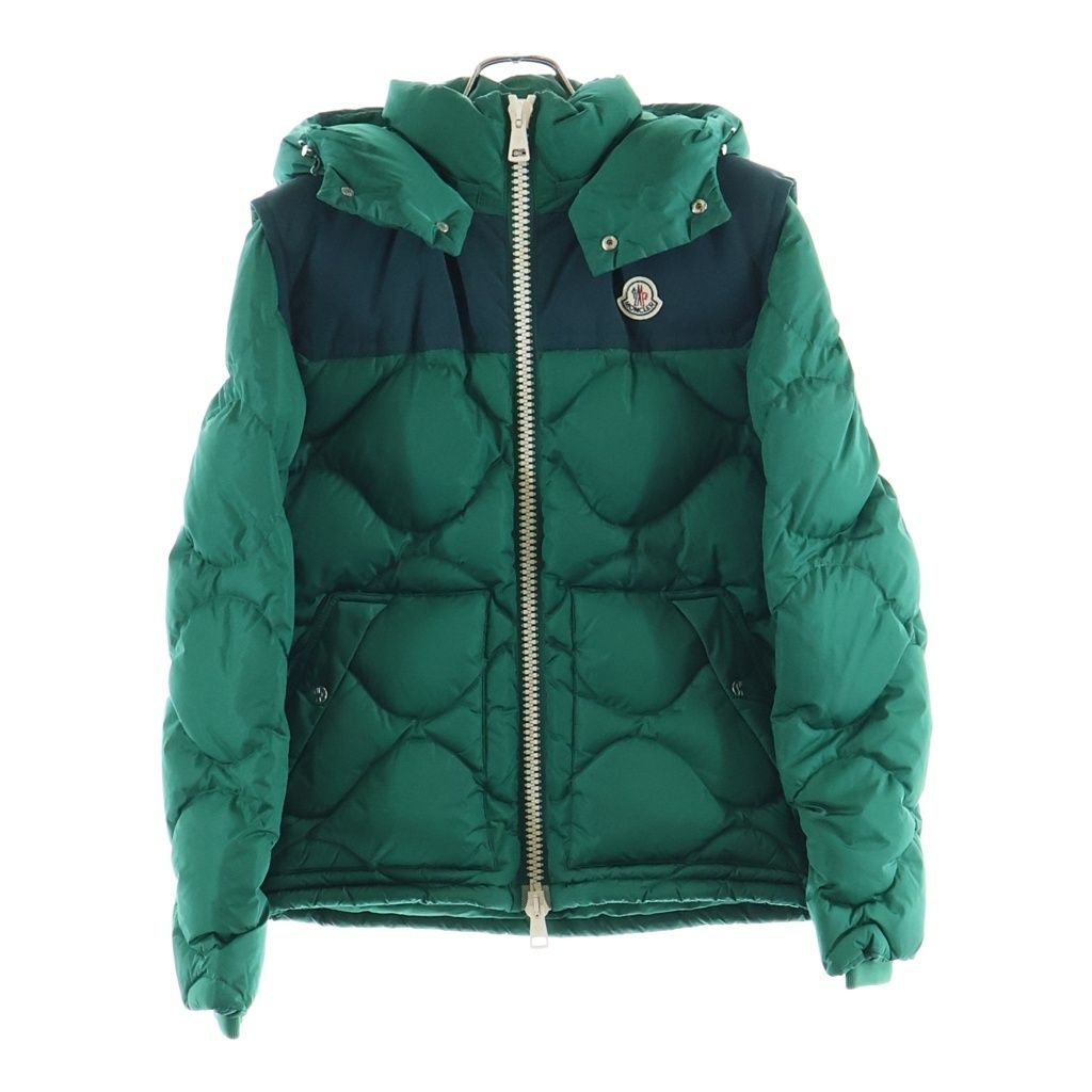 Moncler Arle Hooded Zip Up Jacket Green