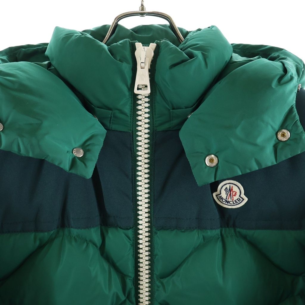 Moncler Arle Hooded Zip Up Jacket Green — view 3
