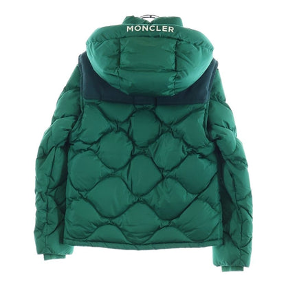 Moncler Arle Hooded Zip Up Jacket Green — view 2