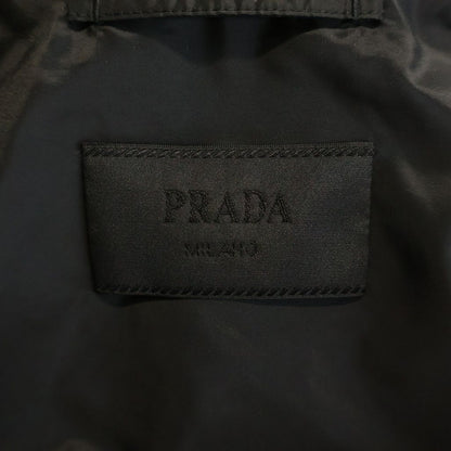 Prada Triangle Logo Jacket Zip Up Black — view 6
