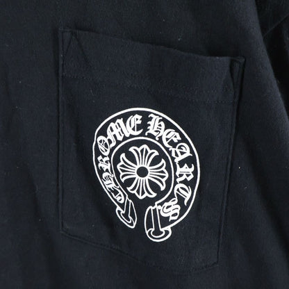 Chrome Hearts Flrl Cross Horseshoe Long Sleeve Back Floral T-Shirt Black — view 5