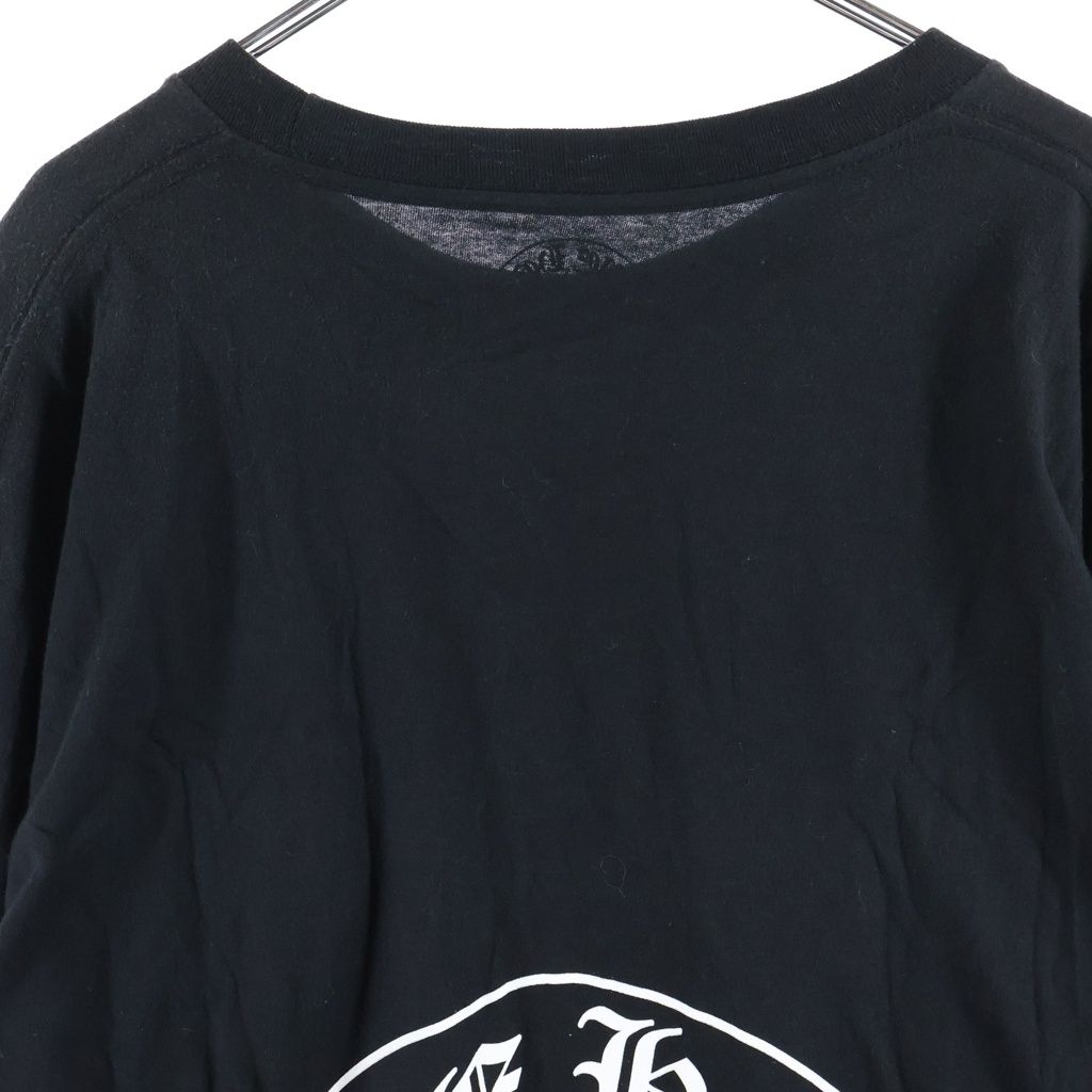 Chrome Hearts Flrl Cross Horseshoe Long Sleeve Back Floral T-Shirt Black — view 4