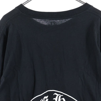 Chrome Hearts Flrl Cross Horseshoe Long Sleeve Back Floral T-Shirt Black — view 4