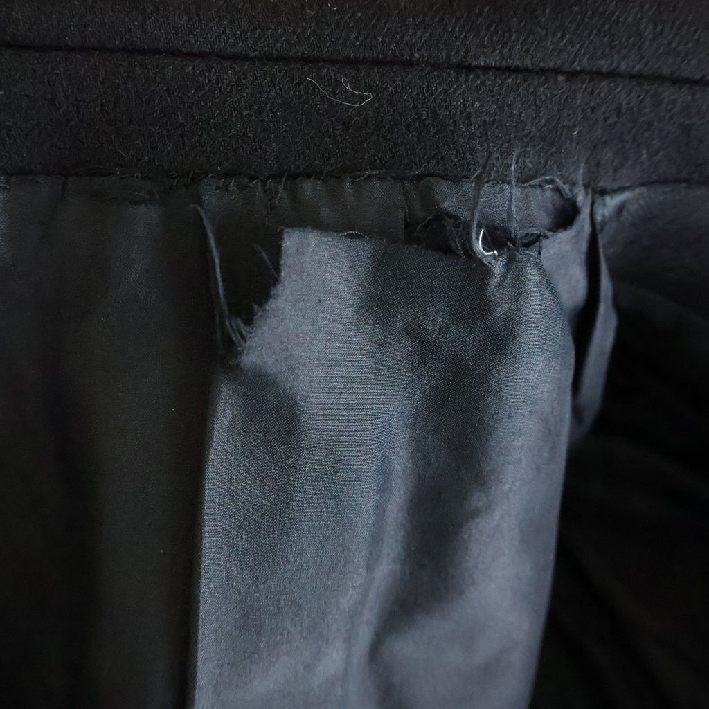 Celine Phoebe Philo Era Buttonless Wool Chesterfield Black — view 6