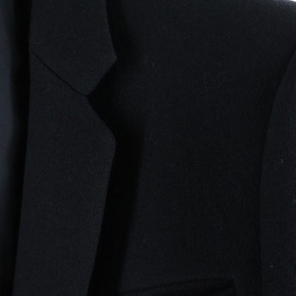 Celine Phoebe Philo Era Buttonless Wool Chesterfield Black — view 4