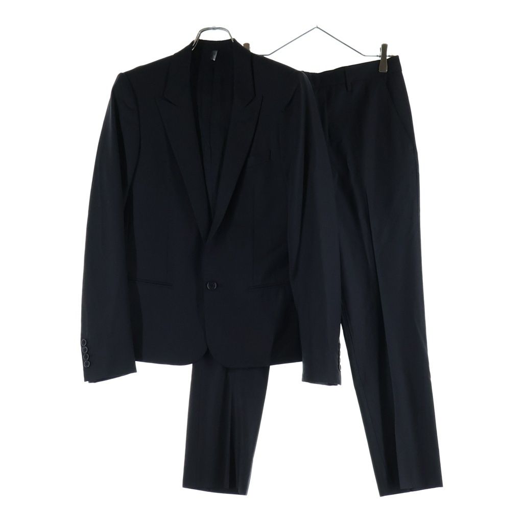 Dior Homme Wool Tailored Jacket Trousers Pants Set Suit Black