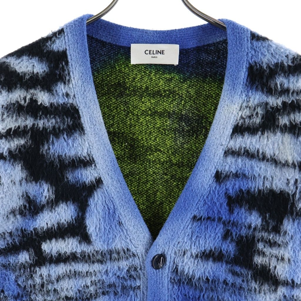 Celine Sunset Jacquard Tropical Knit Cardigan Multi — view 3