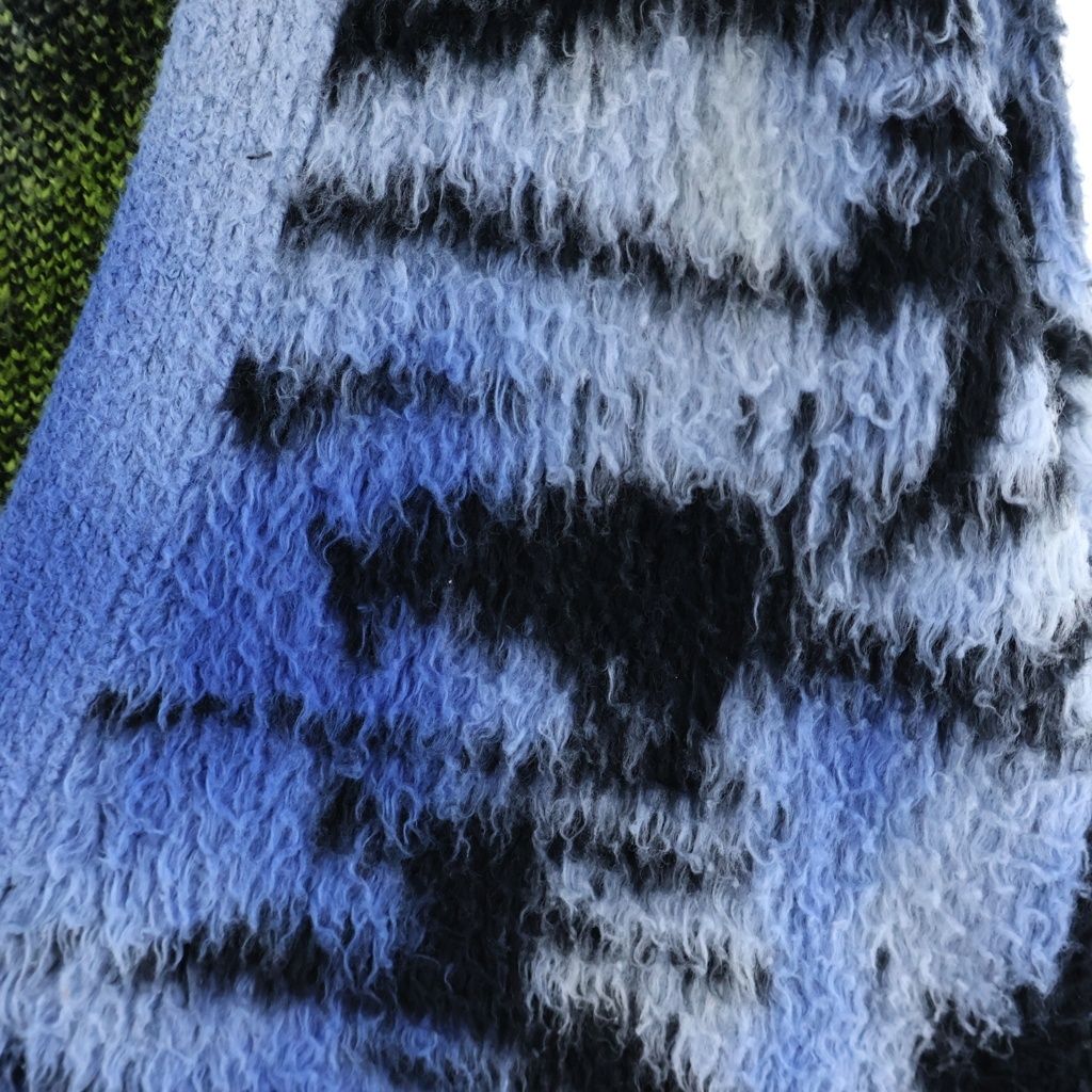 Celine Sunset Jacquard Tropical Knit Cardigan Multi — view 5