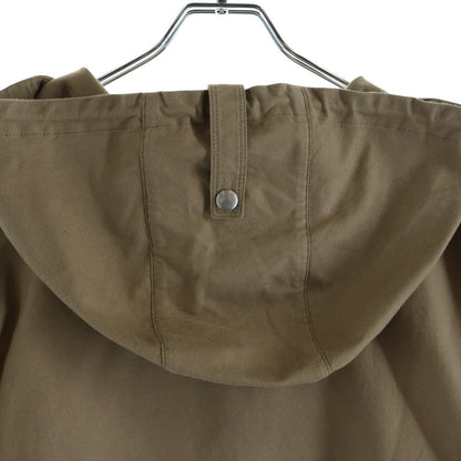 Dior Bee Embroidery Front Logo Twill Cotton Anorak Jacket Brown — view 4