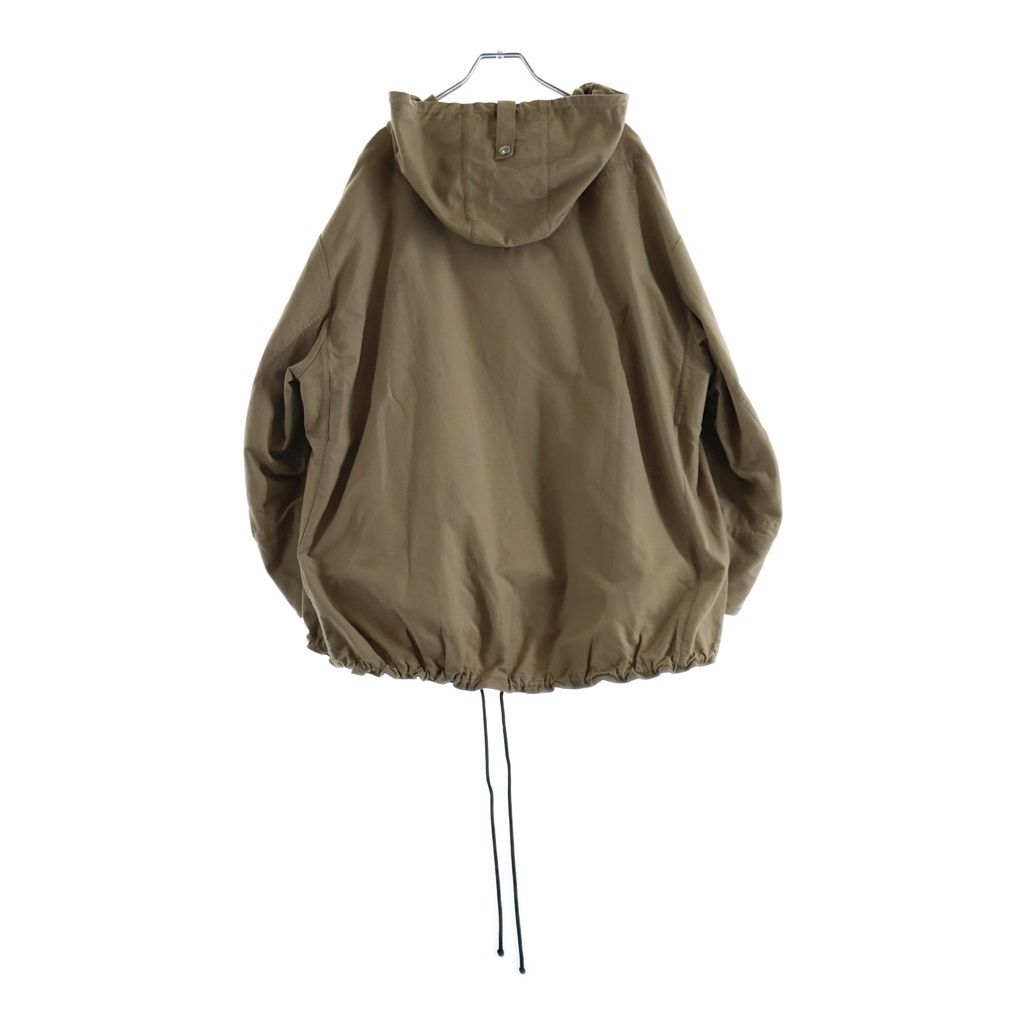 Dior Bee Embroidery Front Logo Twill Cotton Anorak Jacket Brown — view 2