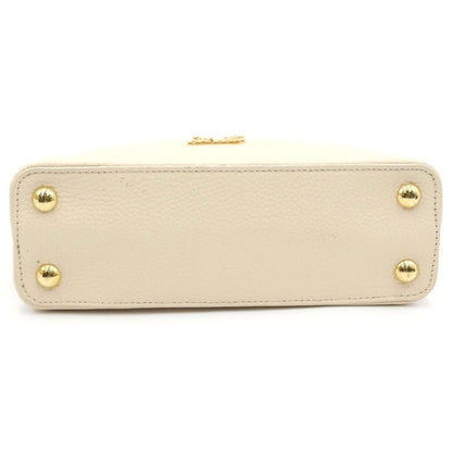 Louis Vuitton Capucines BB Flower Logo 2-Way Shoulder Bag Light Pink Leather — view 4