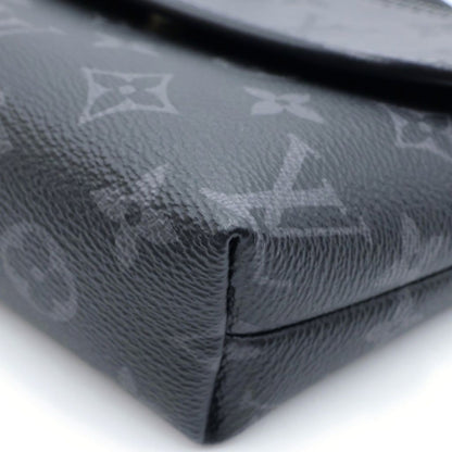 Louis Vuitton Monogram Eclipse Pulse Wearable Wallet Mini Shoulder Bag Black — view 5