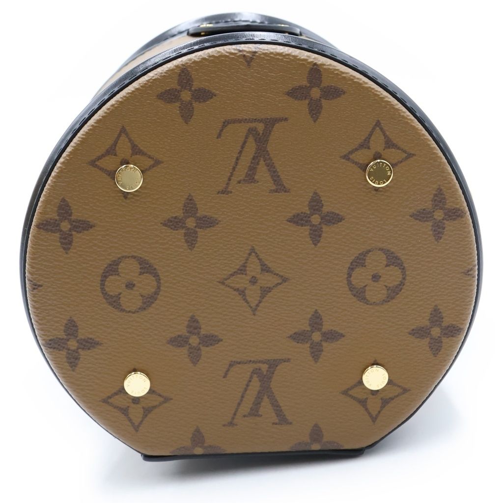 Louis Vuitton Monogram Reverse Cannes 2-Way Shoulder Bag Brown Leather — view 4