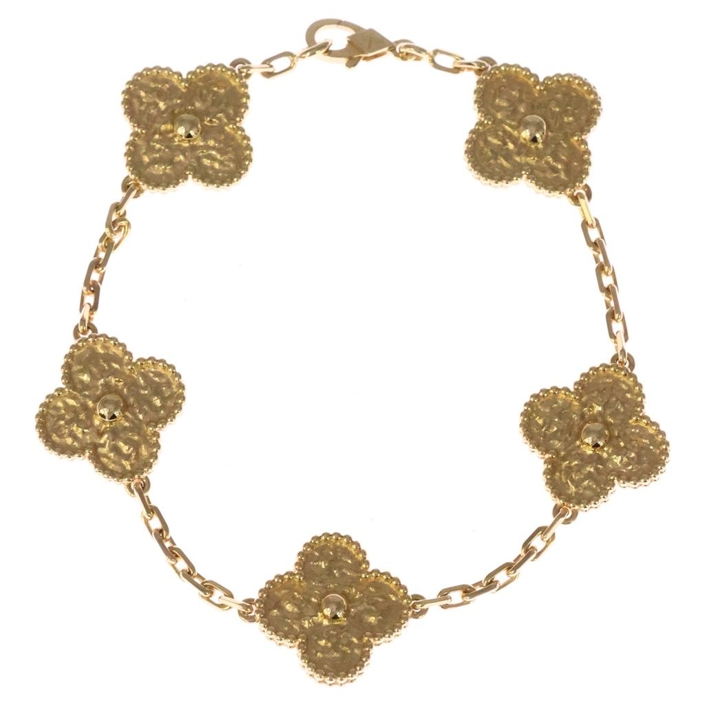 Van Cleef & Arpels Vintage Alhambra Motif Ble in Yellow Gold — view 2