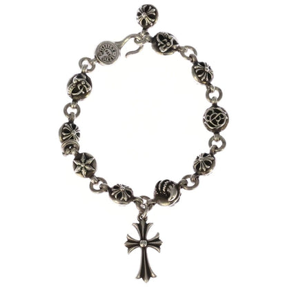 Chrome Hearts No2 Multi Ball Cross Charm Bracelet Silver — view 2