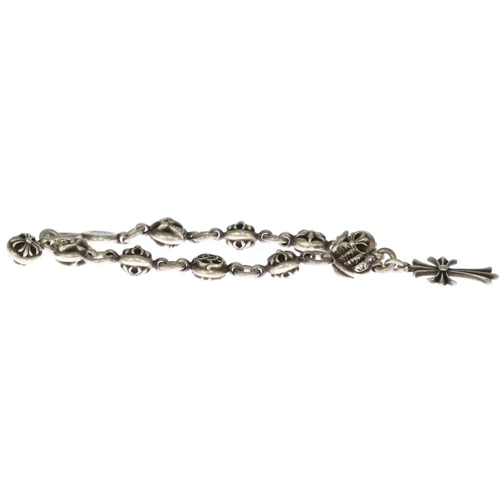 Chrome Hearts No2 Multi Ball Cross Charm Bracelet Silver — view 3