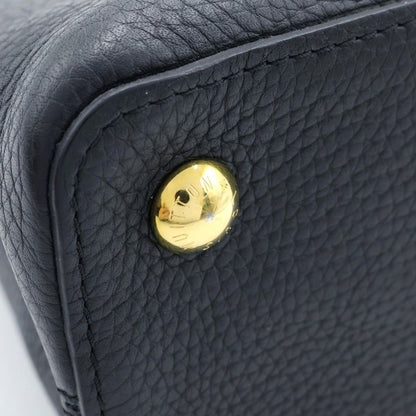 Louis Vuitton Taurillon Capucines PM Flower 2-Way Shoulder Bag Black Noir — view 6