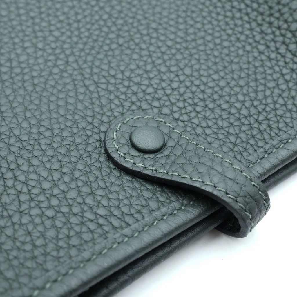Hermes Evelyne TPM Vert Grease Taurillon Clemence Shoulder Bag Silver — view 6