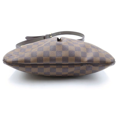 Louis Vuitton Damier Bloomsbury PM Shoulder Bag Brown Leather Gold — view 4