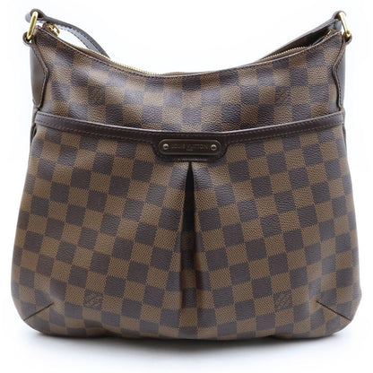 Louis Vuitton Damier Bloomsbury PM Shoulder Bag Brown Leather Gold