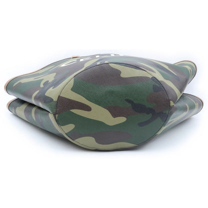 Celine Couffin Large Camouflage Pattern Shoulder Bag Tote Khaki Brown — view 4
