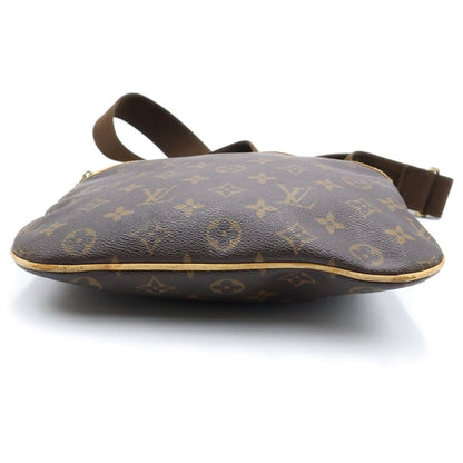 Louis Vuitton Monogram Pochette Bosphore Shoulder Bag Brown Leather Gold — view 4