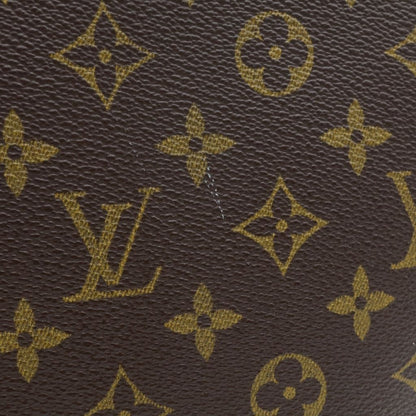 Louis Vuitton Monogram Luco Tote Bag Brown Leather Gold — view 8