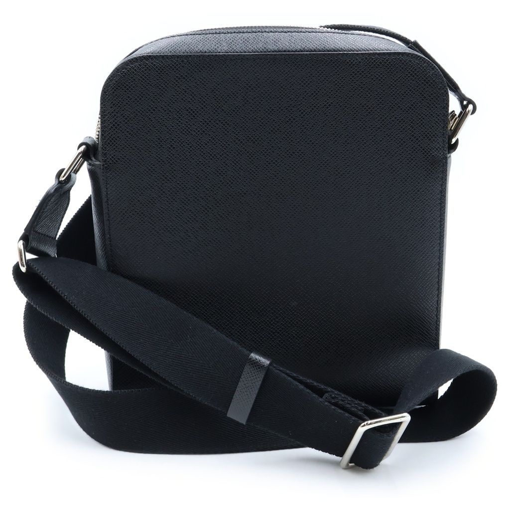 Louis Vuitton Taiga Anton Messenger PM Shoulder Bag Black Leather — view 2