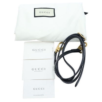 Gucci GG Marmont Liber 2-Way Shoulder Bag Black Leather — view 8