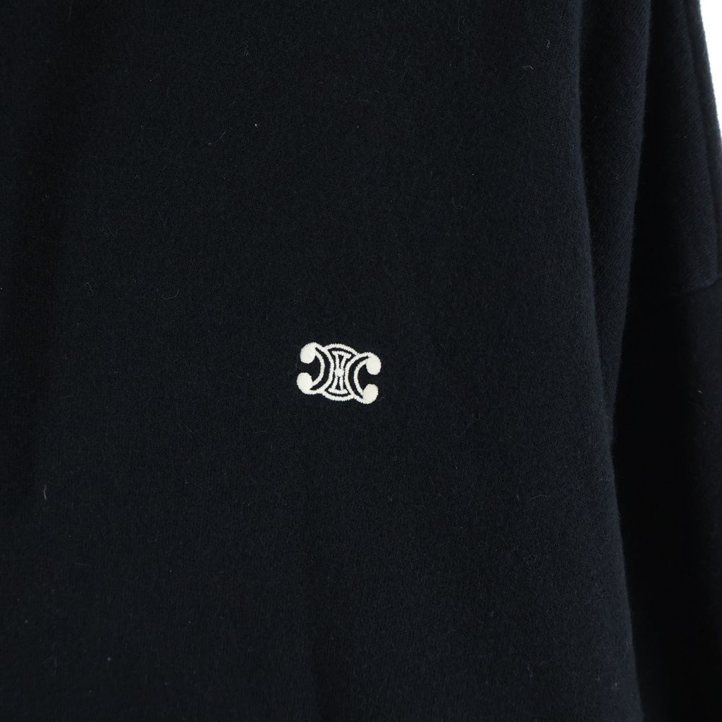Celine Trinoff Loose Fit Pullover Sweatshirt Hoodie Black — view 5