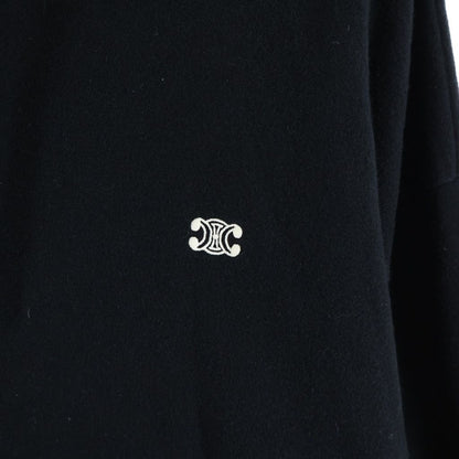 Celine Trinoff Loose Fit Pullover Sweatshirt Hoodie Black — view 5