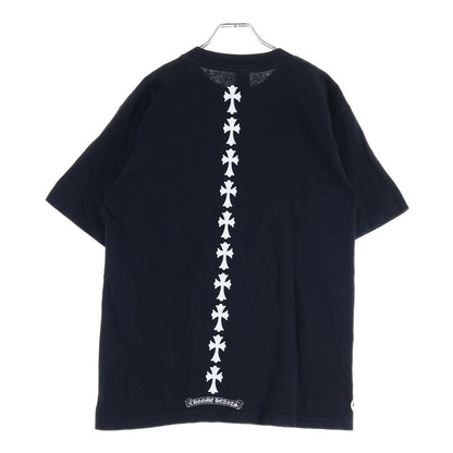 Chrome Hearts 3 Cemetery Cross Tee Logo Print Short Sleeve T-Shirt Black
