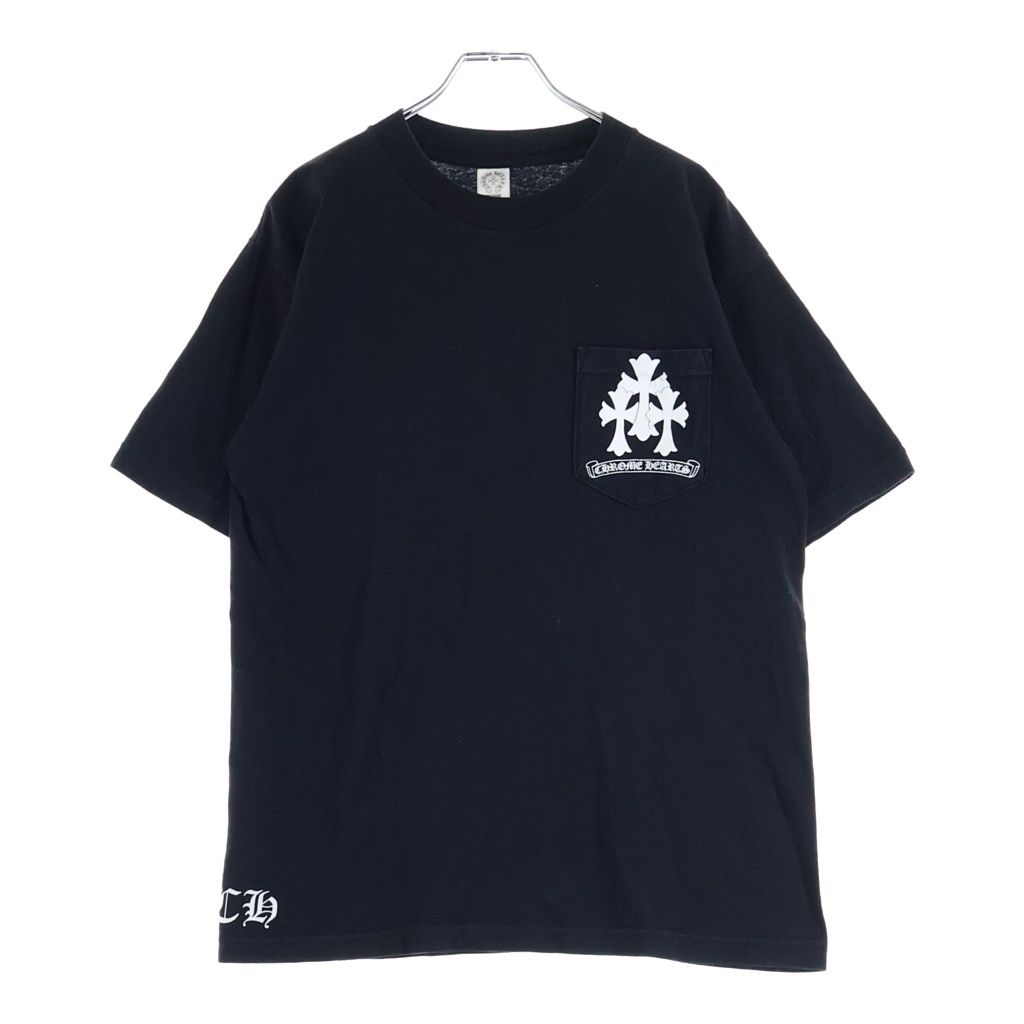 Chrome Hearts 3 Cemetery Cross Tee Logo Print Short Sleeve T-Shirt Black — view 2