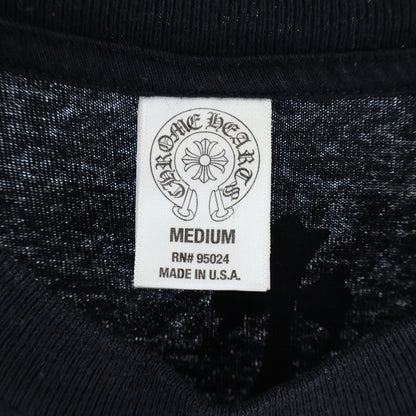 Chrome Hearts 3 Cemetery Cross Tee Logo Print Short Sleeve T-Shirt Black — view 7
