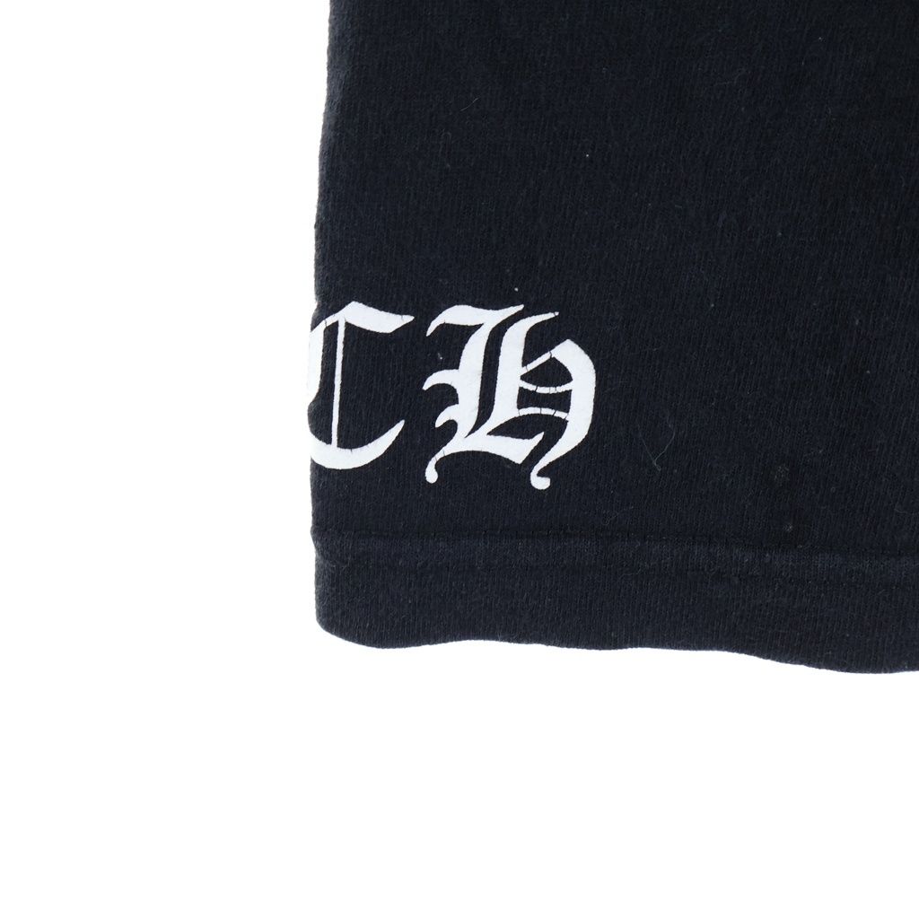 Chrome Hearts 3 Cemetery Cross Tee Logo Print Short Sleeve T-Shirt Black — view 6