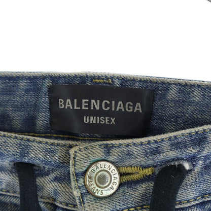 Balenciaga Drawcord Twist Baggy Denim Pants Indigo — view 6