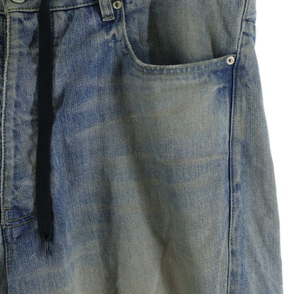 Balenciaga Drawcord Twist Baggy Denim Pants Indigo — view 5