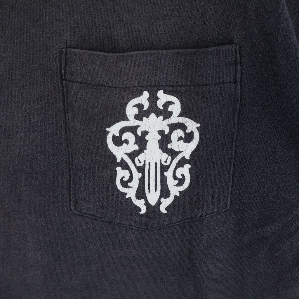 Chrome Hearts Vintage Short Sleeve Vine Dagger Back Horseshoe Print T-Shirt — view 5