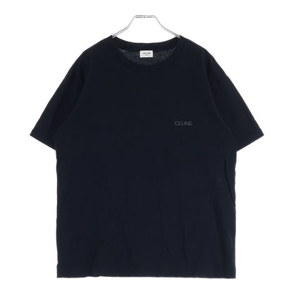 Celine Studded Logo Crew Neck T-Shirt Black