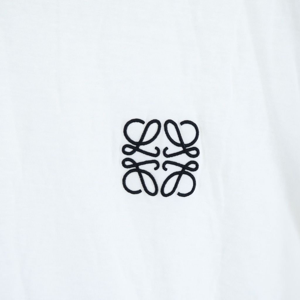 Loewe Anagram Embroidery Regular Fit T-Shirt White — view 5