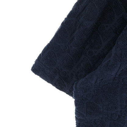 Dior Oblique Terry Jacquard Crew Neck T-Shirt Navy — view 6