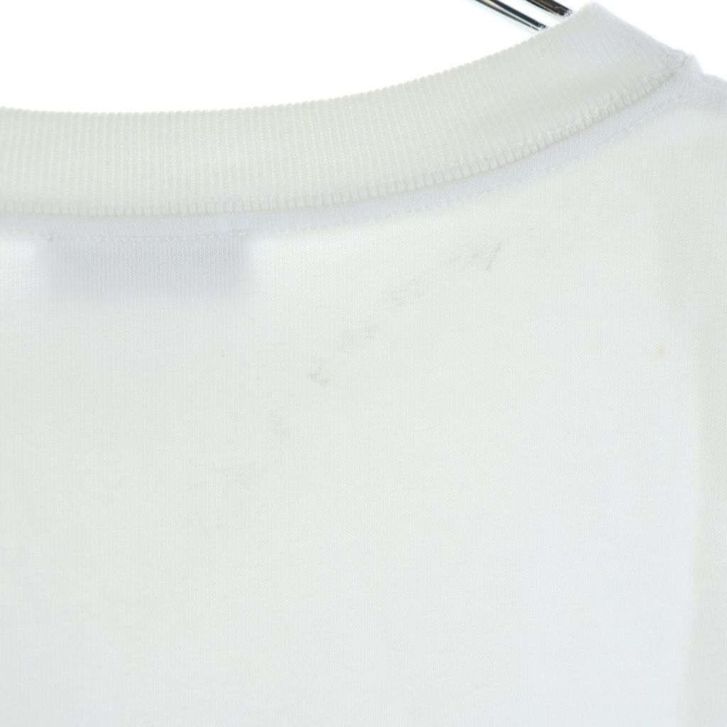 Dior Front Logo Embroidery Short Sleeve T-Shirt White — view 6