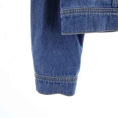 Versace Logo Print Denim Jacket Blue — view 5