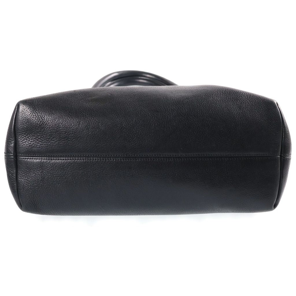 Chrome Hearts Cross Patch Dagger Top Tote Bag Black Leather Silver — view 4