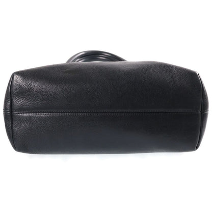 Chrome Hearts Cross Patch Dagger Top Tote Bag Black Leather Silver — view 4