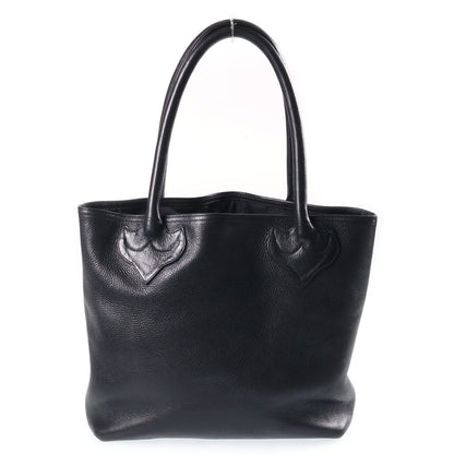 Chrome Hearts Cross Patch Dagger Top Tote Bag Black Leather Silver — view 2