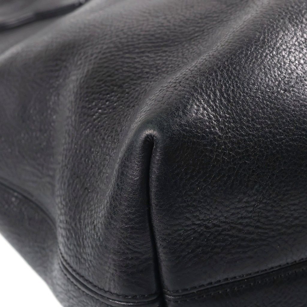 Chrome Hearts Cross Patch Dagger Top Tote Bag Black Leather Silver — view 5
