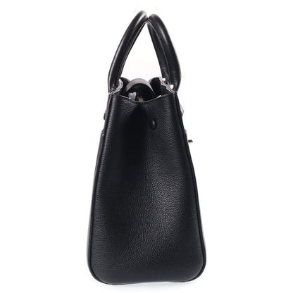 Chanel Neo Executive Tote 2-Way Shoulder Bag Black Leather Silver — view 3