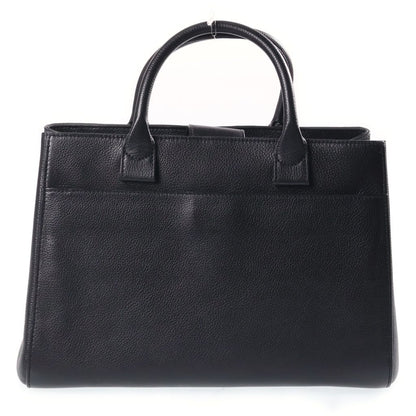 Chanel Neo Executive Tote 2-Way Shoulder Bag Black Leather Silver — view 2